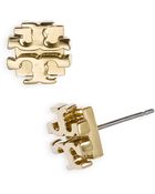 Tory Burch Small Logo Stud Earrings - Lyst