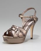 Saint Laurent Tribute Platform Sandal - Lyst