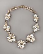 Fragments Crystal Bib Necklace - Lyst