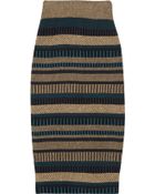 Burberry Prorsum High-waisted Knitted Pencil Skirt - Lyst