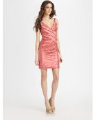 Nicole Miller Metallic Dress - Lyst