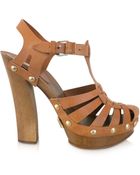Marc Jacobs Leather Sandal Clogs - Lyst