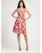 Kay Unger Cotton Dress - Lyst