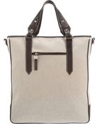Serapian Canvas and Leather Tote - Lyst