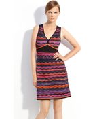 M Missoni Surf Wave Knit Dress - Lyst