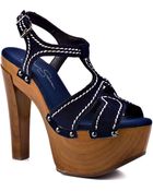 Jessica Simpson Wenda - Patriot Blue Suede - Lyst