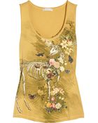 Paul & Joe Sister Small Deer Printed Cotton-jersey Tank - Lyst