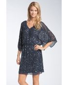 Pisarro Nights Beaded Kimono Sleeve Dress - Lyst