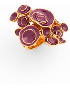 Saint Laurent Arty Flower Ring - Lyst