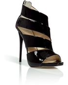 Giuseppe Zanotti Black Patent Leather Sandals - Lyst