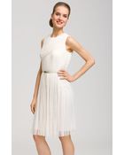 Adrianna Papell Pleat Dress - Lyst