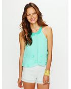 Free People Molly Flower Sheer Top - Lyst