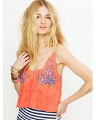 Free People New Romantics Printed Crop Cami - Lyst
