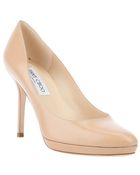 Jimmy Choo Patent Leather Pump - Lyst