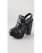 Miista Ori Cutout Booties - Lyst