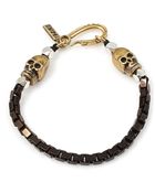 Vanessa Mooney Box Skull Bracelet Black - Lyst