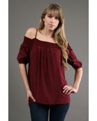 Fifteen-twenty Off Shoulder Top - Lyst