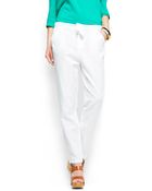 Mango Loose Fit Linen Trousers - Lyst