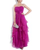 Notte By Marchesa Waterfall Ruffle Gown - Lyst
