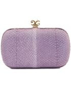 Alexandra De Curtis Rita Box Clutch Lilac Salmon - Lyst