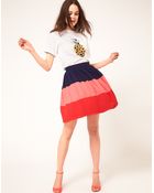 Boutique By Jaeger Colour Block Skirt - Lyst