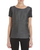 Theyskens' Theory Metallic Sleeve Top - Lyst
