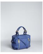 Pour La Victoire Royal Blue Leather Lauren Satchel - Lyst