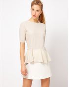 ASOS Collection Top with 40s Peplum - Lyst