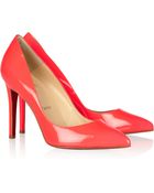 Christian Louboutin Pigalle 100 Patentleather Pumps - Lyst