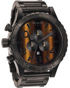 Nixon The 5130 Chrono Tigerseye Watch - Lyst