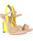 Reed Krakoff Leather and Patentleather Wedge Sandals - Lyst