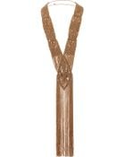 Topshop Woven Scarf Necklace - Lyst