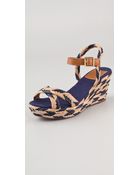 Tory Burch Camelia Mid Wedge Espadrilles - Lyst