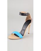Tibi Amber Snake High Heel Sandals - Lyst