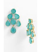 Kate Spade Faceted Chandelier Statement Earrings - Lyst