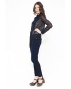 See By Chloé Longsleeve Tuxedo Blouse - Lyst