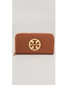 Tory Burch Amanda Zip Continental Wallet - Lyst