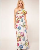 Asos Maxi Dress in Floral Print - Lyst