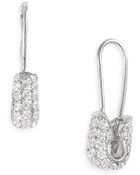 Tom Binns Bejewelled Safety Binns Earrings - Lyst