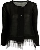 Issey Miyake Cauliflower Fringe Cardigan - Lyst