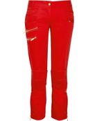 Just Cavalli Zip Detailed Cropped Skinny Jeans - Lyst