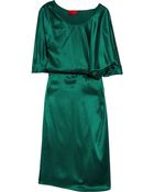 Lanvin Asymmetric Silksatin Dress - Lyst