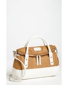 Kate Spade Small Leslie Straw Satchel - Lyst