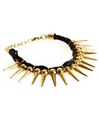 Asos Asos Spike Cord Friendship Bracelet - Lyst