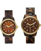 Michael Kors Mini Tortoise Acrylic Watch - Lyst