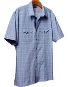 Banana Republic Shortsleeve Plaid Utility Shirt - Lyst