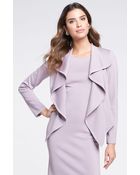 St. John Collection Ruffle Milano Knit Jacket - Lyst