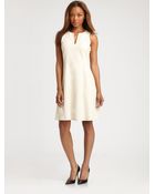 Theory Etiara Leather Swing Dress - Lyst
