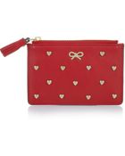Anya Hindmarch Floyd Heartstudded Leather Coin Purse - Lyst