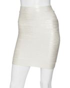 Hervé Léger Exclusive Foil Bandage Skirt - Lyst